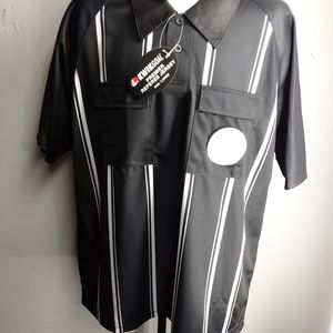 The Kwik goal Premier referee Jersey, black&white,